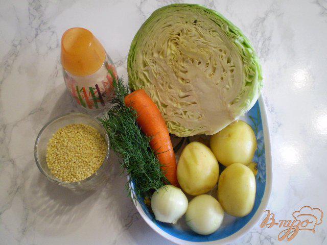 Фото приготовление рецепта: Постный капустняк в мультиварке шаг №1