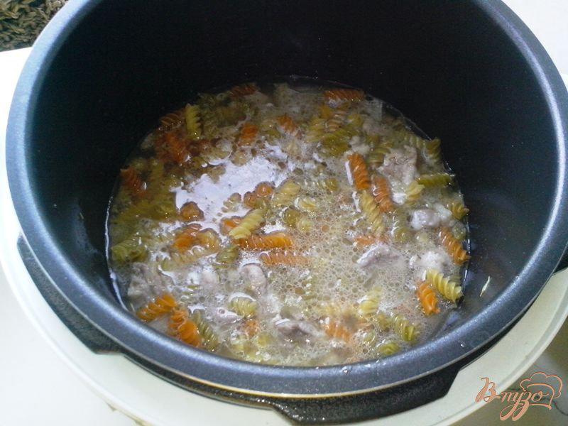 Фото приготовление рецепта: Свинина с макаронами в мультиварке-скороварке шаг №5