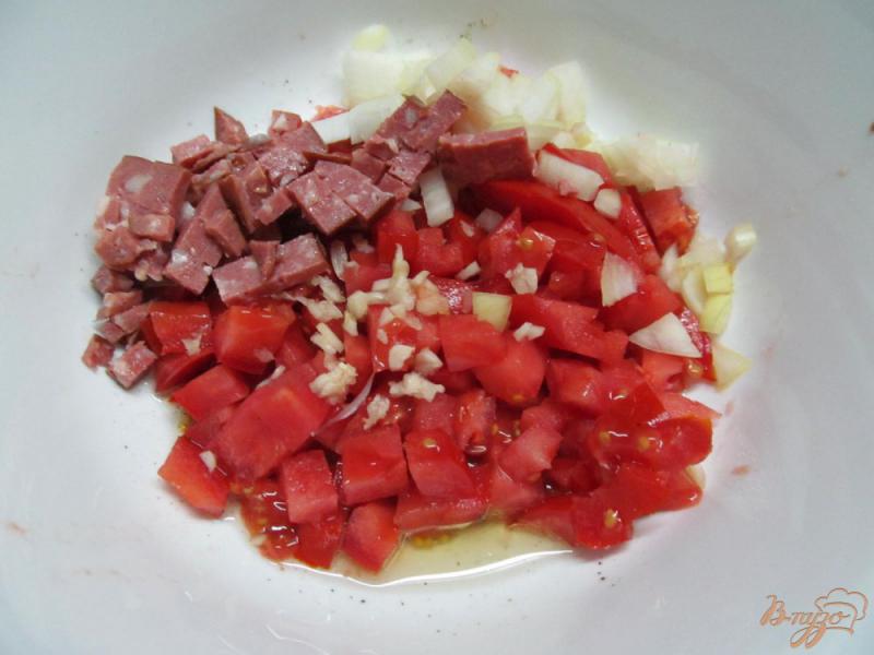 Фото приготовление рецепта: Тартар из помидоров с ветчиной шаг №2