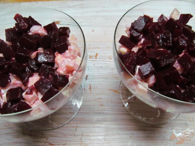 Фото приготовление рецепта: Овощной винегрет по-фински «росолли» шаг №9
