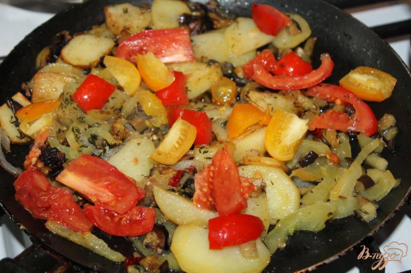 Фото приготовление рецепта: Жаренный овощной рататуй шаг №7