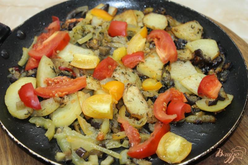Фото приготовление рецепта: Жаренный овощной рататуй шаг №8