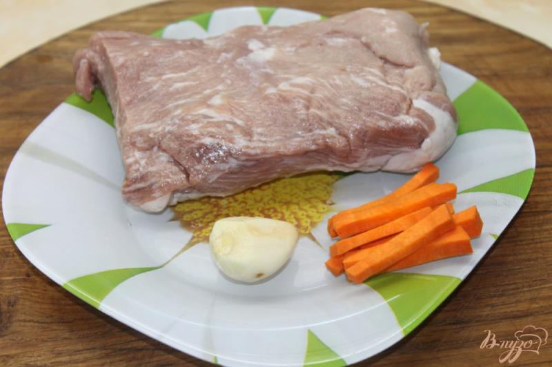 Фото приготовление рецепта: Буженина из свиного балыка в медово - горчичном маринаде шаг №1
