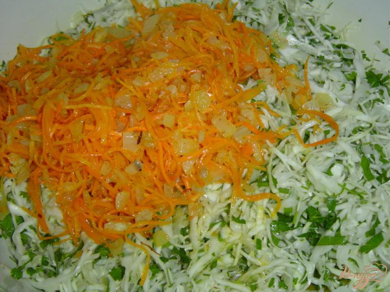 Фото приготовление рецепта: Баклажаны квашеные, фаршированные капустой и морковью шаг №8