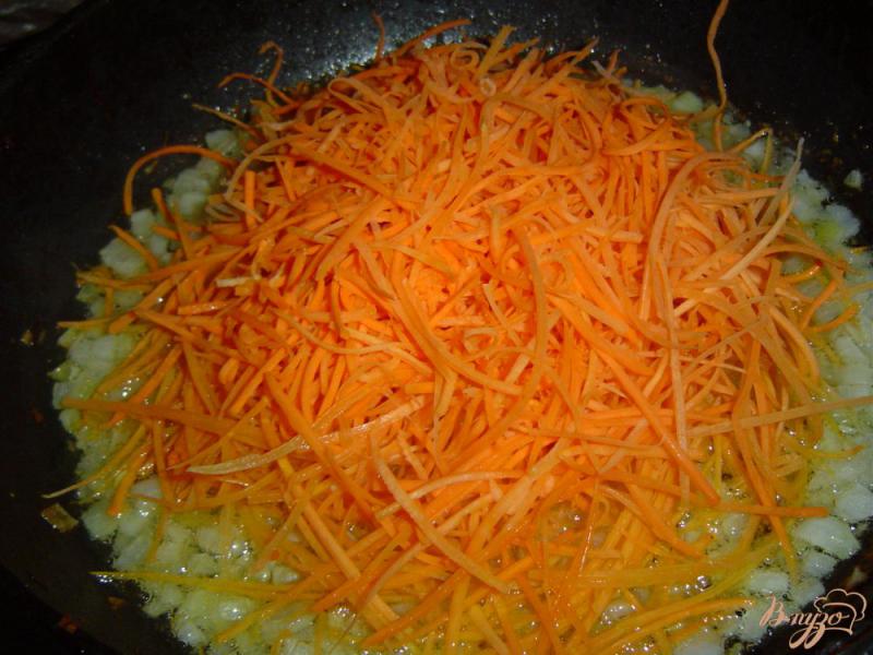 Фото приготовление рецепта: Баклажаны квашеные, фаршированные капустой и морковью шаг №7