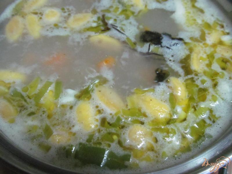 Фото приготовление рецепта: Овощной суп с горошком и ньокки шаг №4