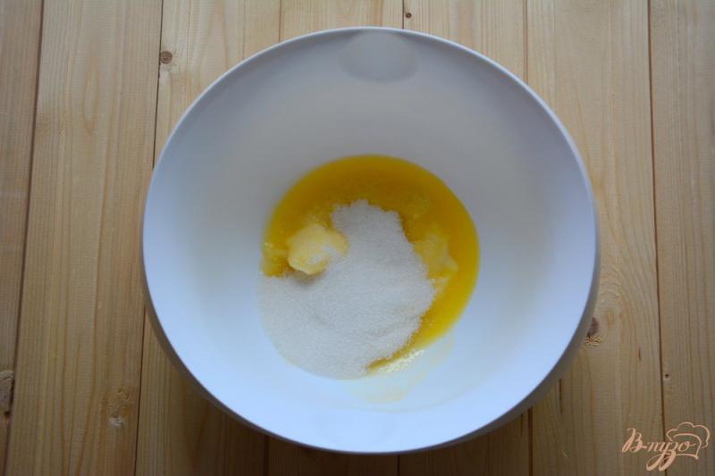 Фото приготовление рецепта: Коврижка медово-лимонная в овсяными хлопьями шаг №1