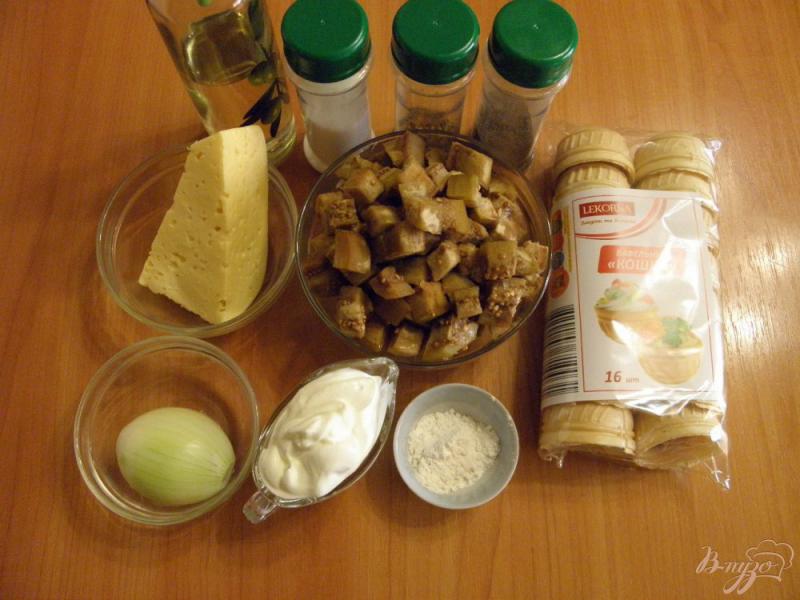 Фото приготовление рецепта: Жульен из баклажанов с прованскими травами шаг №1