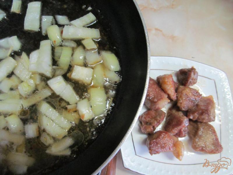 Фото приготовление рецепта: Рагу из свинины с овощами шаг №4