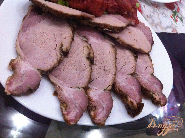 Фото приготовление рецепта: Буженина из свинины, запеченной в рукаве шаг №9