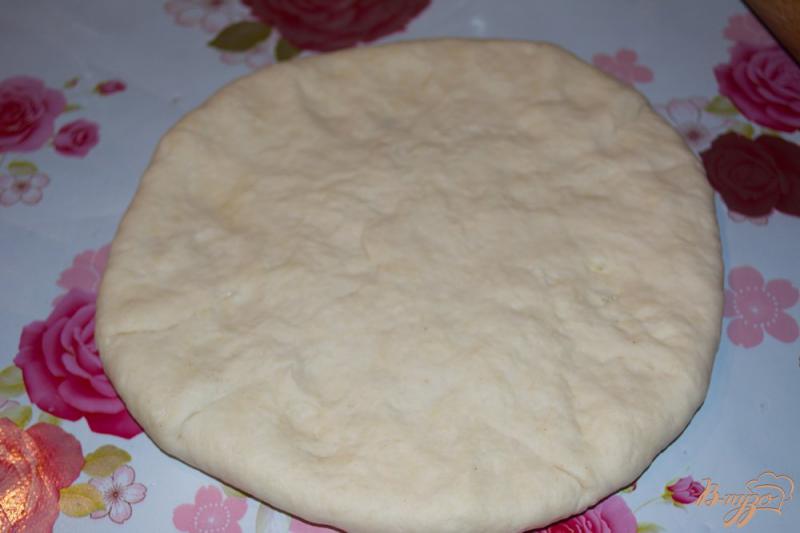 Фото приготовление рецепта: Восточные сырные лепешки быстрым способом ( Хачапури) шаг №10