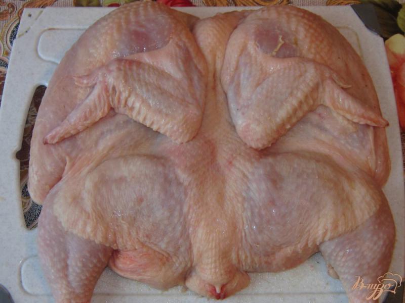 Фото приготовление рецепта: Цыпленок тапака шаг №2
