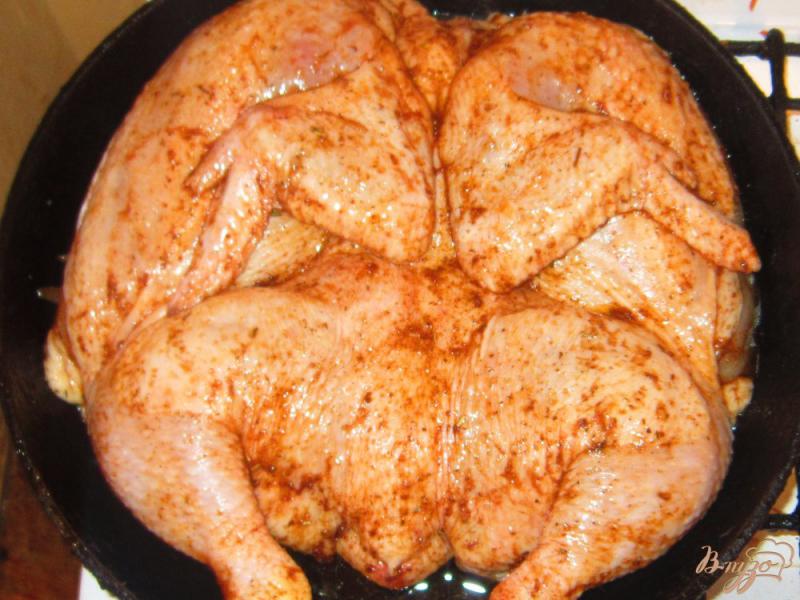 Фото приготовление рецепта: Цыпленок тапака шаг №6