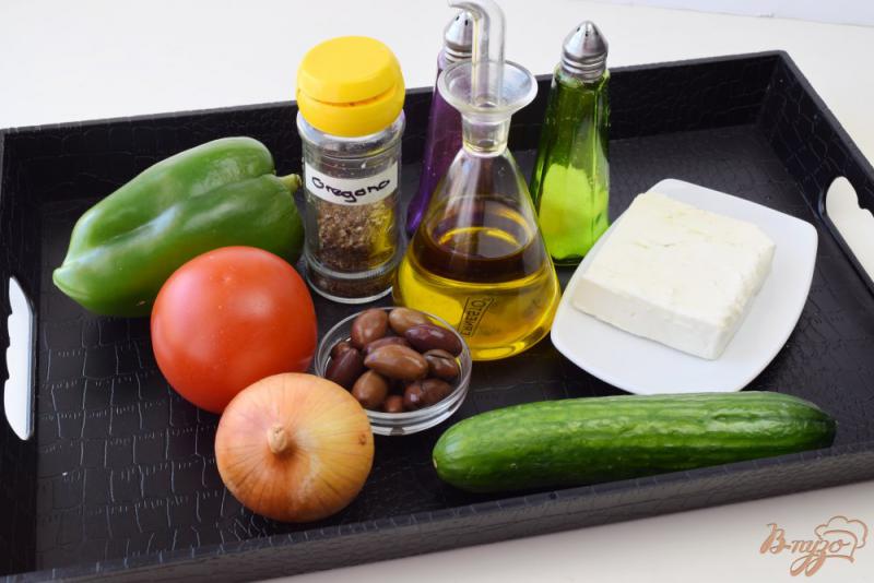 Фото приготовление рецепта: Греческий салат шаг №1