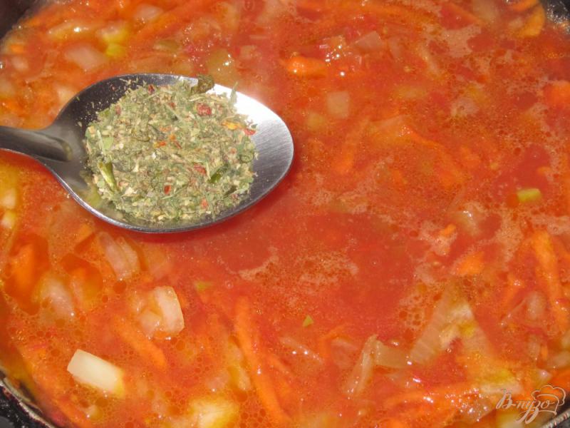 Фото приготовление рецепта: Постный суп харчо шаг №5