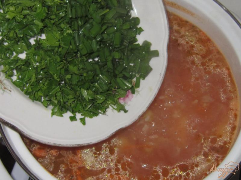 Фото приготовление рецепта: Постный суп харчо шаг №7