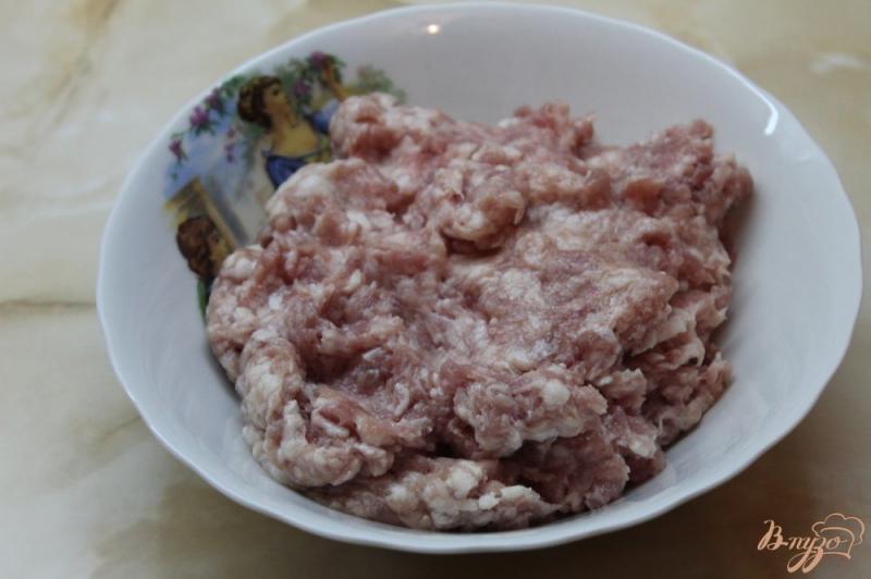 Фото приготовление рецепта: Свиные биточки с помидорами и сыром шаг №1
