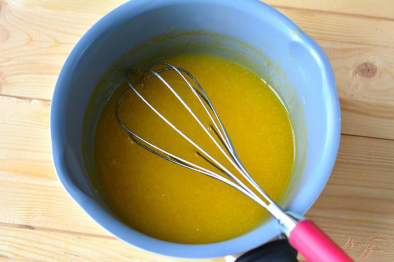 Фото приготовление рецепта: Мандариновый суп с йогуртовым суфле шаг №7