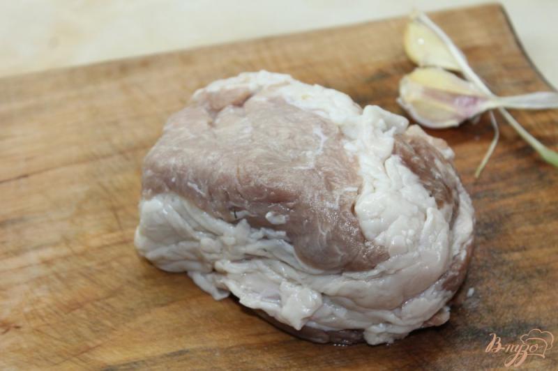 Фото приготовление рецепта: Буженина с свиного ошейка в специях и горчице шаг №1