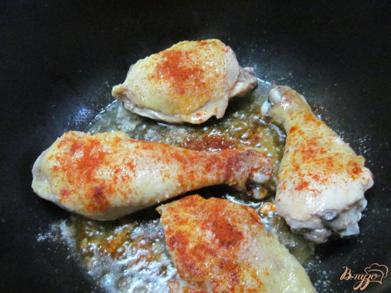 Фото приготовление рецепта: Чахохбили из курицы в мультиварке шаг №2