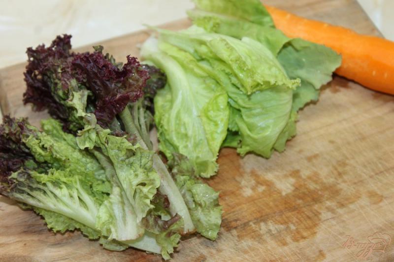 Фото приготовление рецепта: Кресс - салат из соленой семгой шаг №1