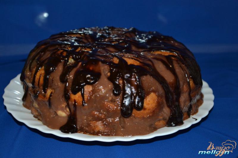 Фото приготовление рецепта: Торт из пряников с заварным шоколадным кремом и бананами шаг №5