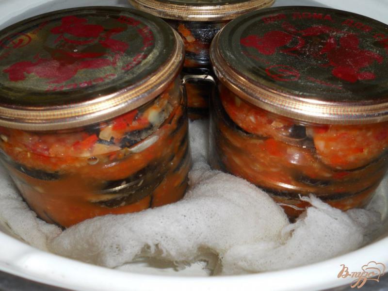 Фото приготовление рецепта: Баклажаны «Огонек» с медом на зиму шаг №7