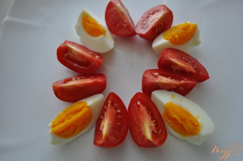 Фото приготовление рецепта: Салат с мидиями и помидорами шаг №2