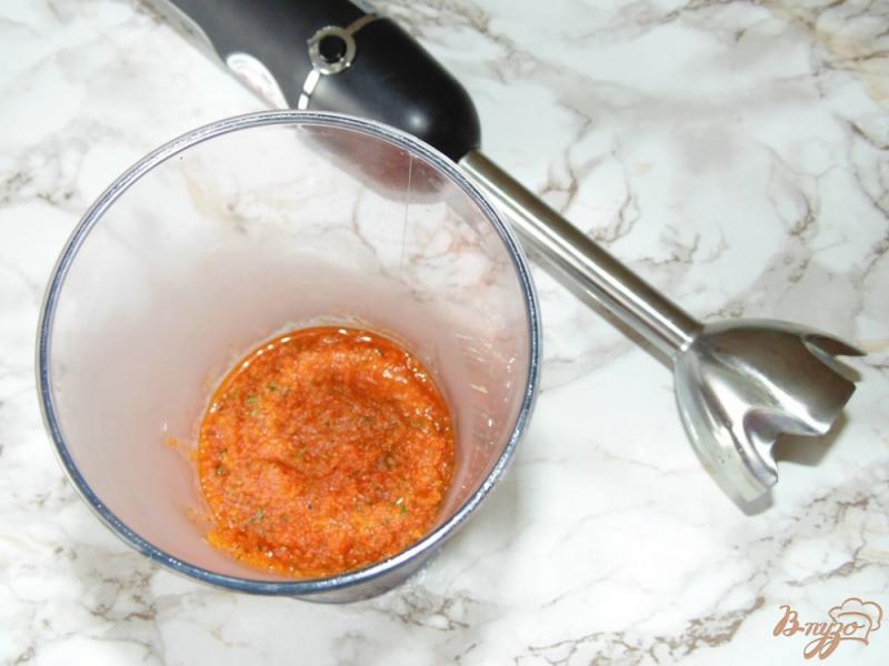 Фото приготовление рецепта: Томатно-морковный соус с зеленью шаг №7
