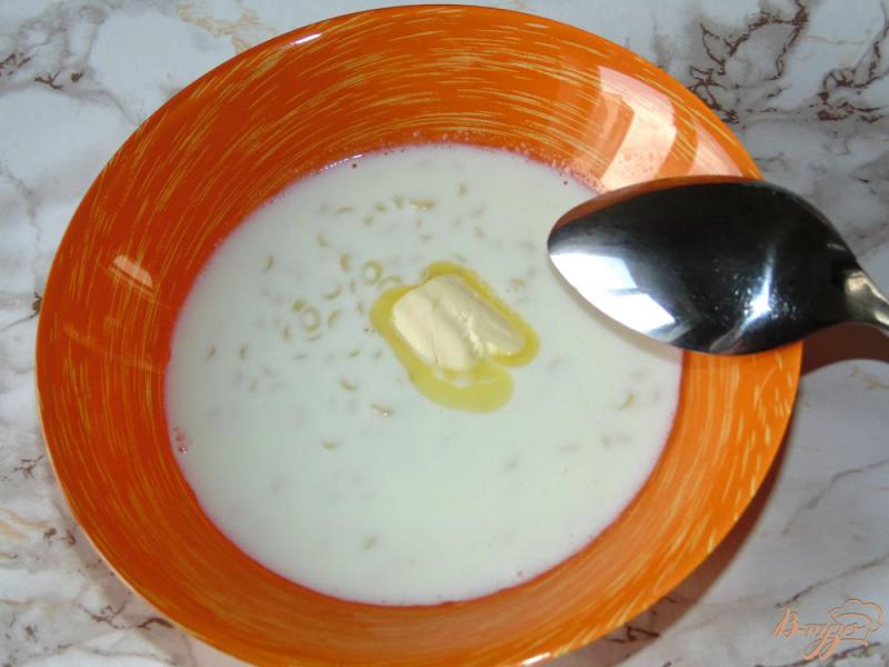 Фото приготовление рецепта: Молочный суп с пастой Anellini шаг №4