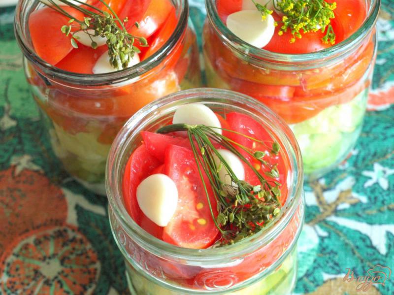 Фото приготовление рецепта: Салат из летних овощей на зиму шаг №4