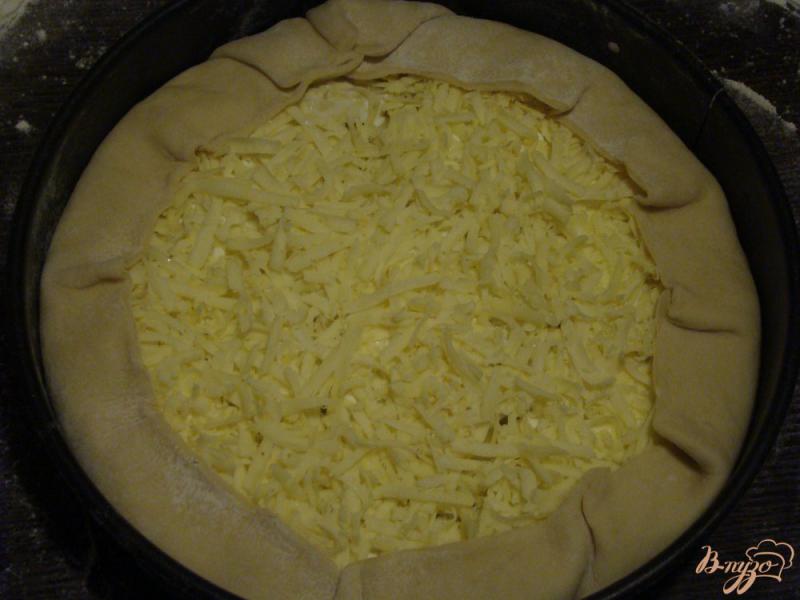 Фото приготовление рецепта: Пирог с грибами и картофелем шаг №14