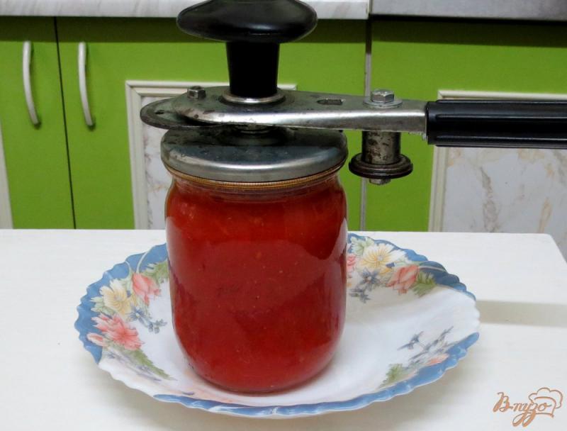 Фото приготовление рецепта: Соус томатный на зиму шаг №5