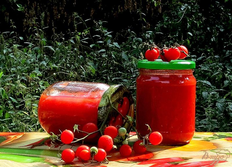 Фото приготовление рецепта: Соус томатный на зиму шаг №7