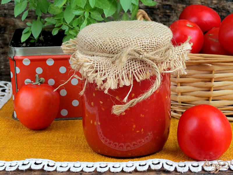 Фото приготовление рецепта: Соус томатный на зиму шаг №6