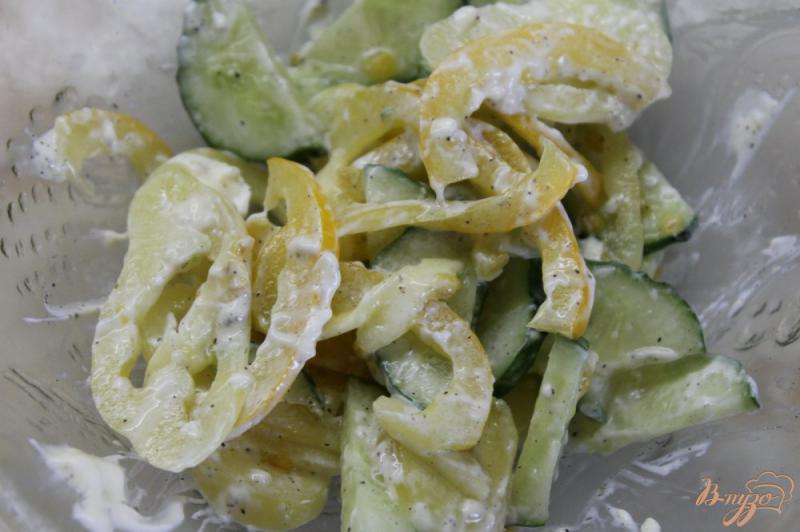 Фото приготовление рецепта: «Бризоль» с овощным салатом шаг №6