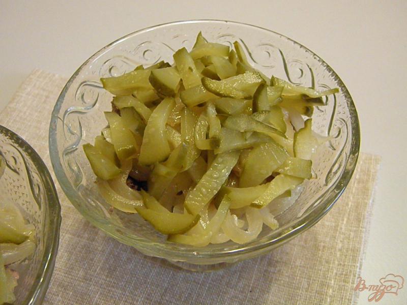 Фото приготовление рецепта: Салат с печенью шаг №7