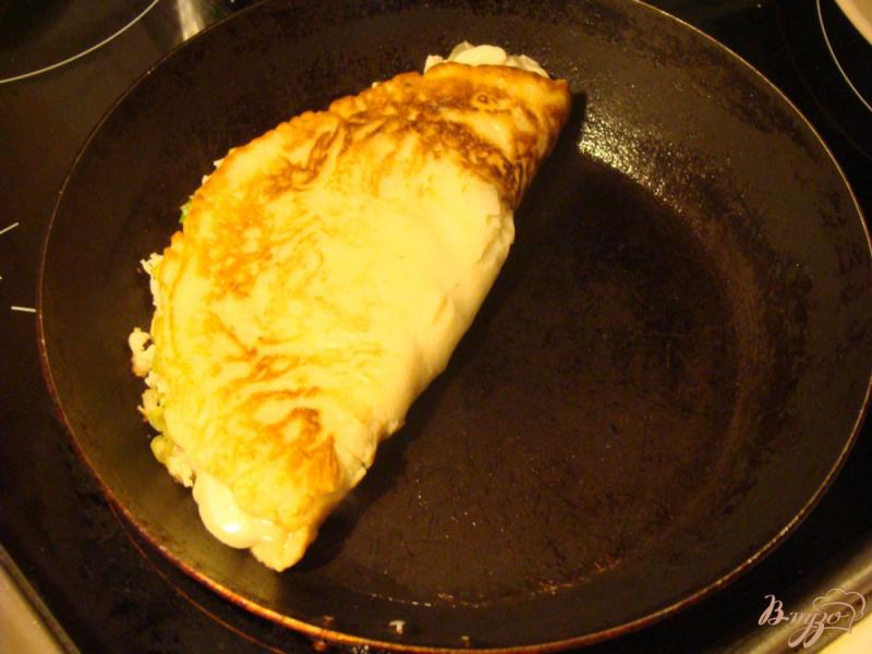 Фото приготовление рецепта: «Чебуреки» из кабачков с курицей шаг №9
