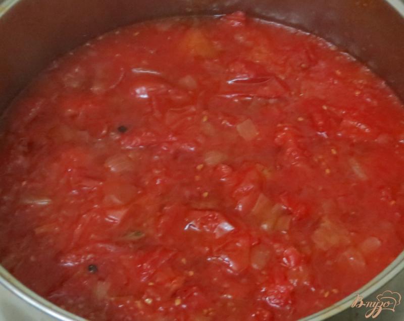 Фото приготовление рецепта: Лечо с перцем и томатный пастой шаг №5