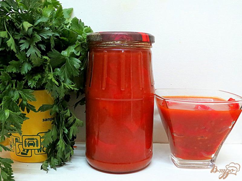 Фото приготовление рецепта: Лечо с перцем и томатный пастой шаг №8