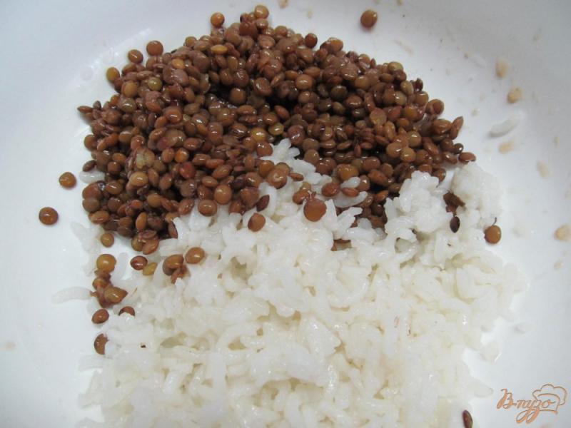 Фото приготовление рецепта: Салат из риса с чечевицей шаг №1