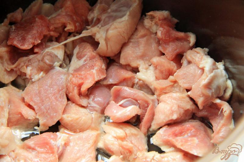 Фото приготовление рецепта: Азу из свинины в мультиварке шаг №1