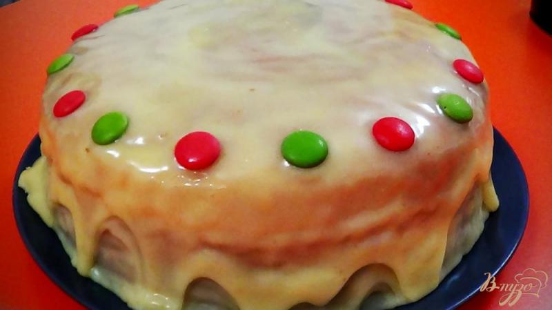 Фото приготовление рецепта: Белая глазурь для тортов и печенья шаг №7