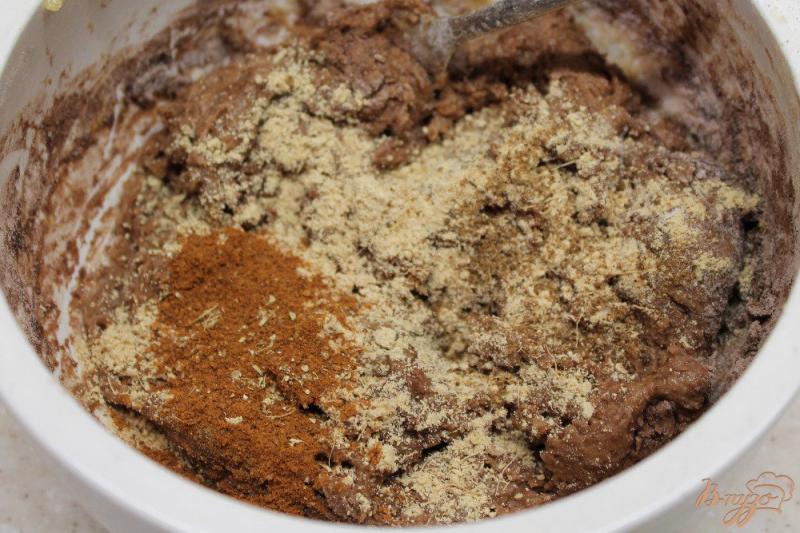 Фото приготовление рецепта: Шоколадные пряники посыпанные кокосовой стружкой шаг №3