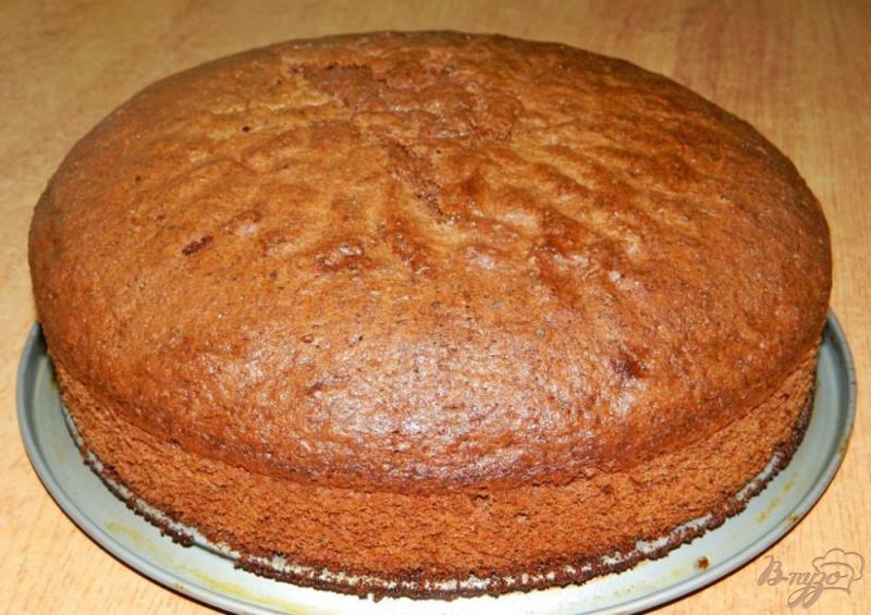 Фото приготовление рецепта: Шоколадный бисквит для торта шаг №6