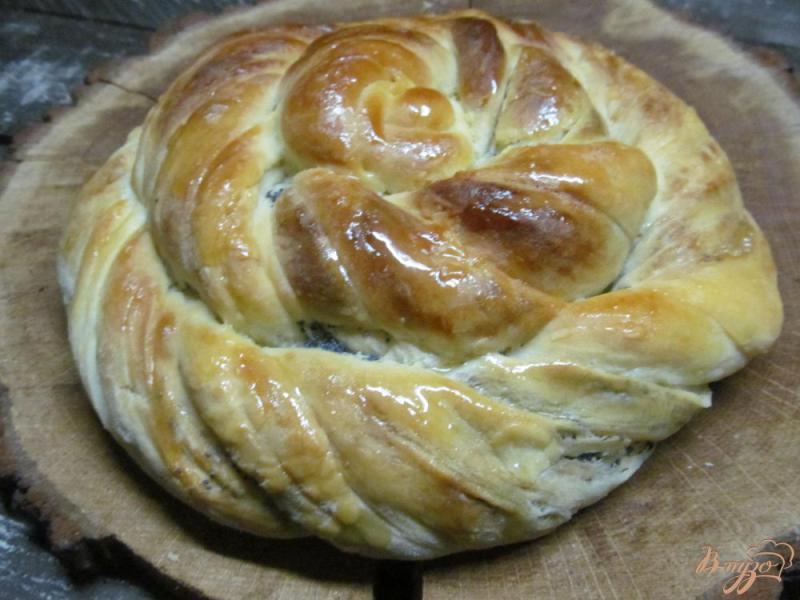 Фото приготовление рецепта: Турецкий хлеб с маком и медом шаг №12