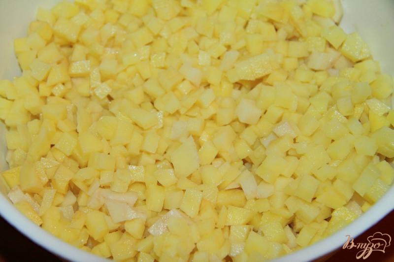 Фото приготовление рецепта: Ханум с картофелем и салом шаг №2