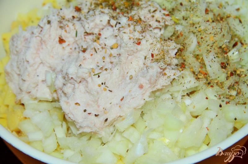 Фото приготовление рецепта: Ханум с картофелем и салом шаг №6