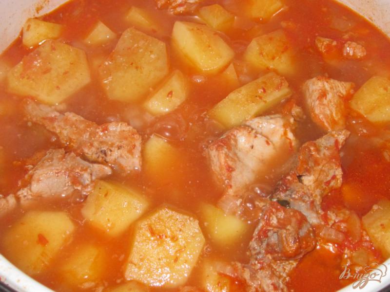 Фото приготовление рецепта: Рагу из свинины с картофелем шаг №10
