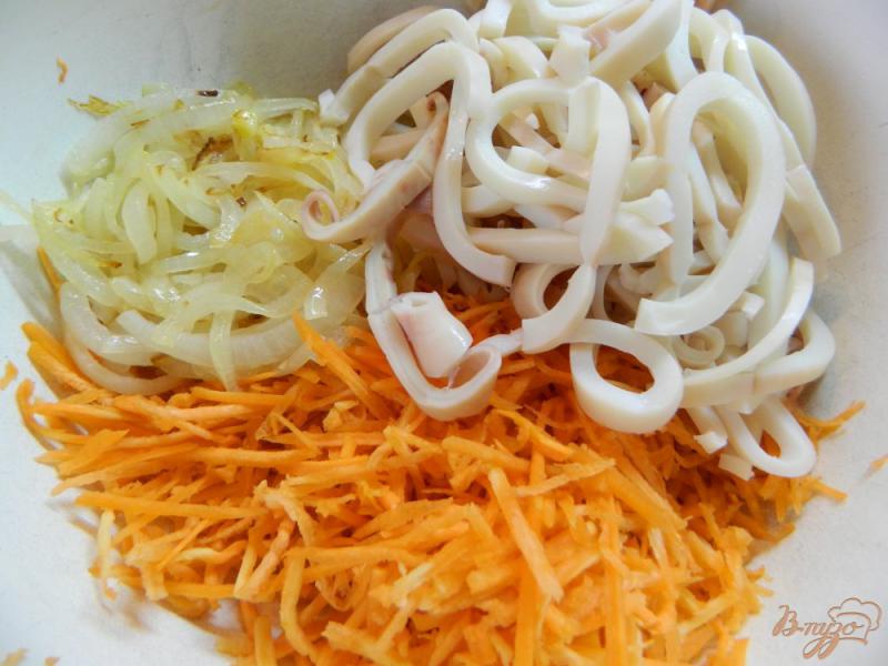 Фото приготовление рецепта: Кальмары по- корейски с морковью шаг №6